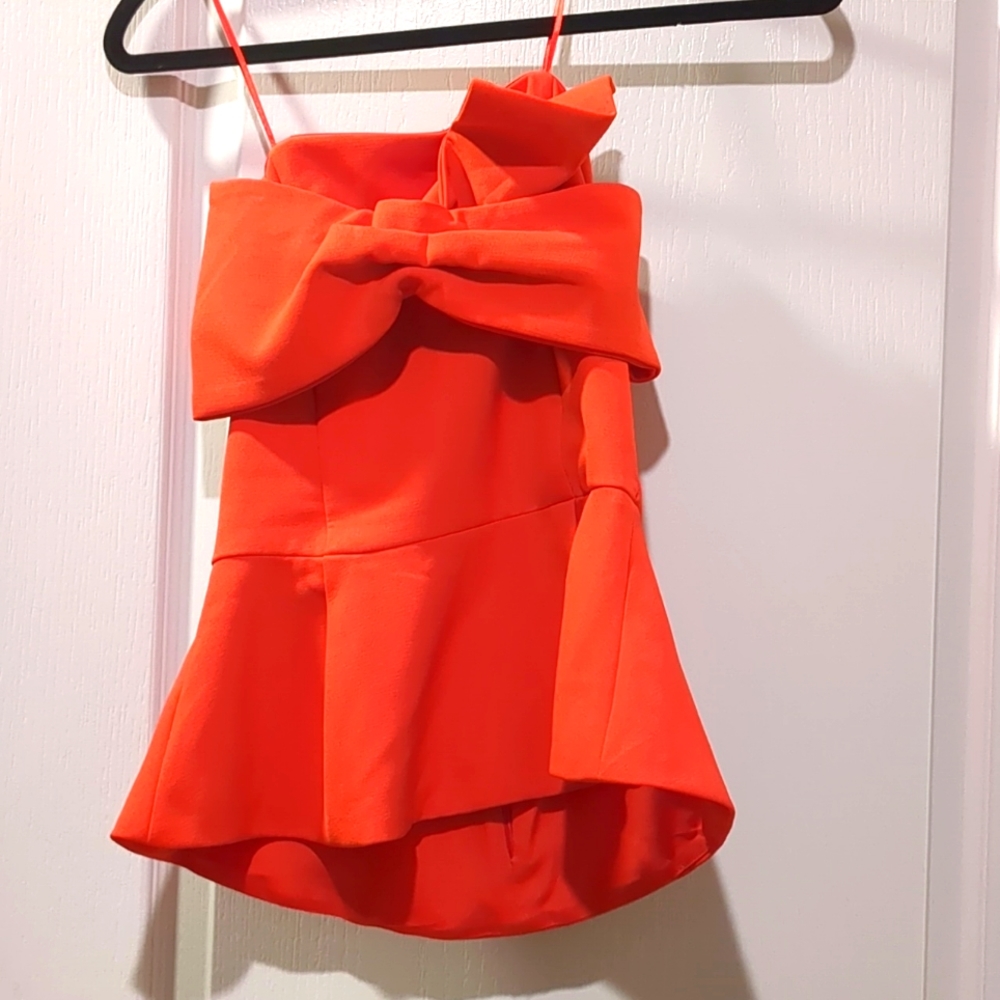 Adelyne Rae strapless peplum top XS